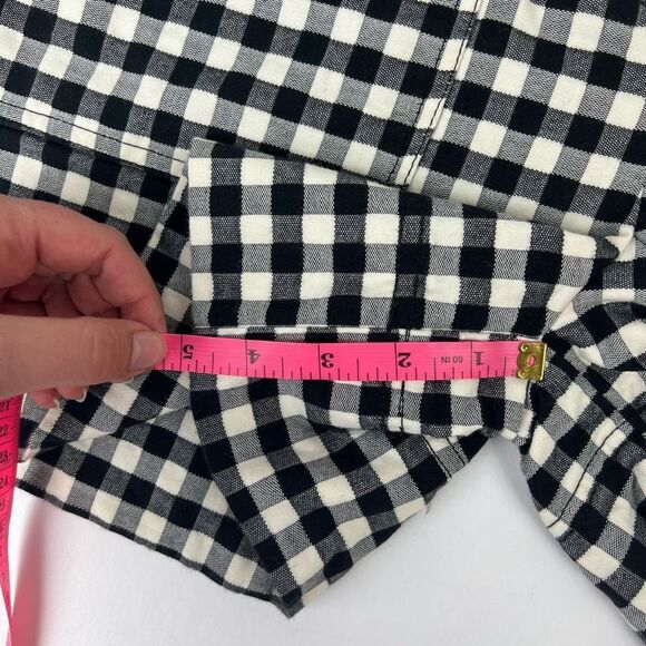 Sfera Collection Women's Black White Gingham High Waisted Duo Pocket Shorts Sz 4 - Picture 14 of 15